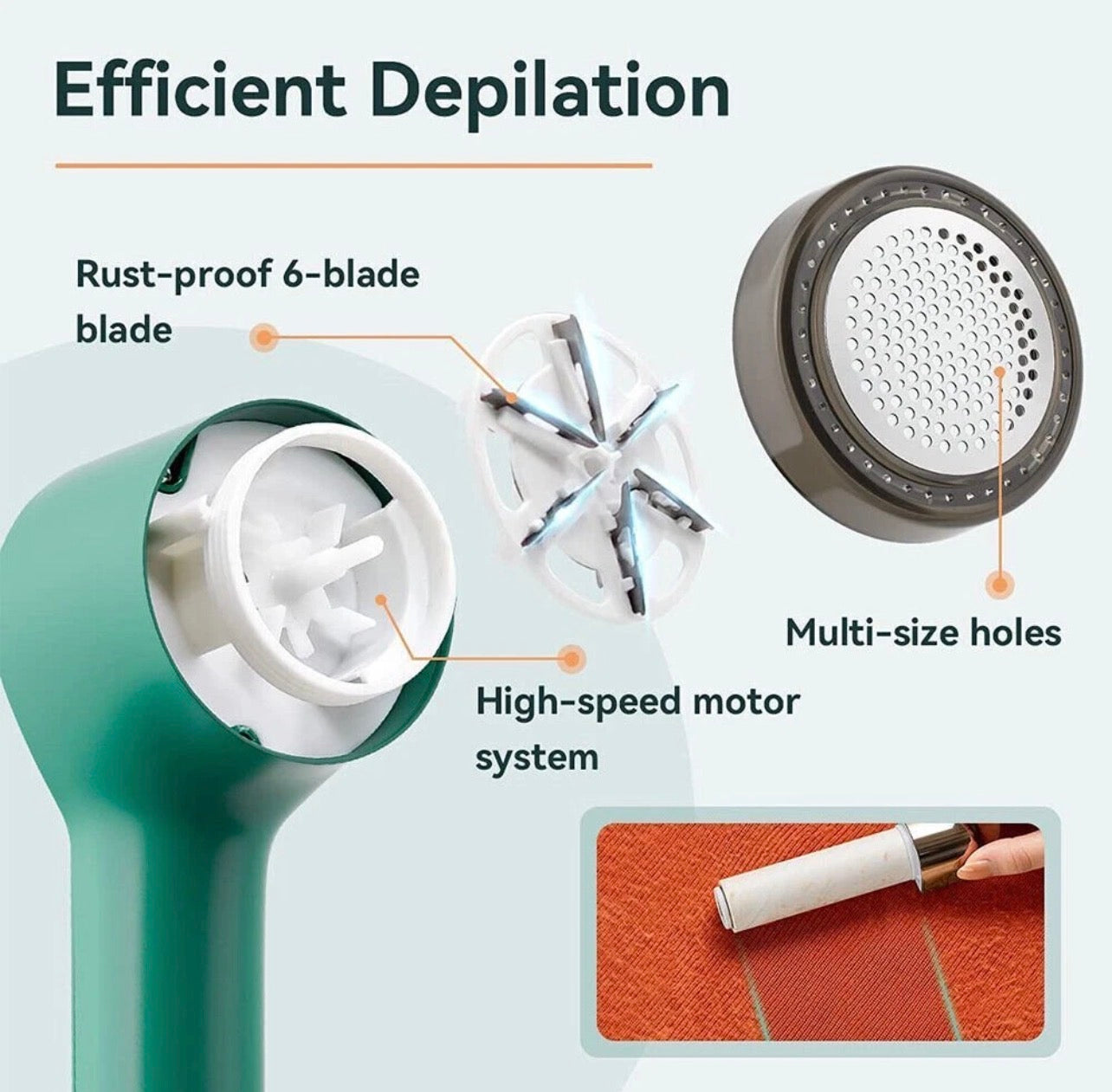 Nuvoria™ Electric Lint Remover Cloth Ball Fluff Fabric Shaver Fuzz Rechargeable USB 2IN1