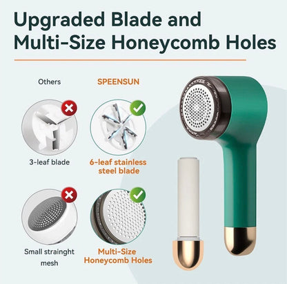 Nuvoria™ Electric Lint Remover Cloth Ball Fluff Fabric Shaver Fuzz Rechargeable USB 2IN1