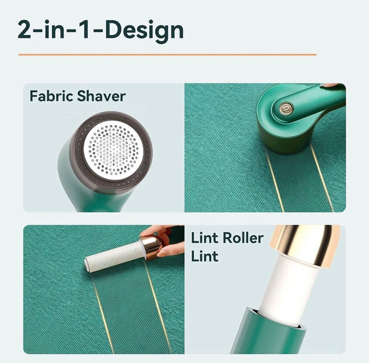 Nuvoria™ Electric Lint Remover Cloth Ball Fluff Fabric Shaver Fuzz Rechargeable USB 2IN1